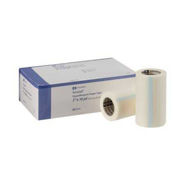 Hypoallergenic Medical Tape Kendall™ Hypoallergenic White 3 Inch x 10 Yard Paper NonSterile 3394C Pack of 1 Kendall™ Hypoallergenic 696199_EA