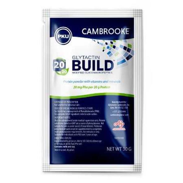 Oral Supplement Glytactin® BUILD 20/20 Smooth Flavor Powder 1.1 oz. Individual Packet 35315 Case of 30 2864S Glytactin® BUILD 20/20 1182483_CS