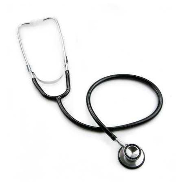 Classic Stethoscope McKesson Black 1-Tube 22 Inch Tube Double Sided Chestpiece 01-670BKGM Each/1 01-670BKGM MCK BRAND 363744_EA