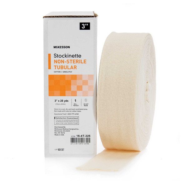 Stockinette Tubular Medi-Pak Performance 3 Inch X 25 Yard Cotton NonSterile 16-4T-325 Each/1 16-4T-325 MCK BRAND 457630_RL