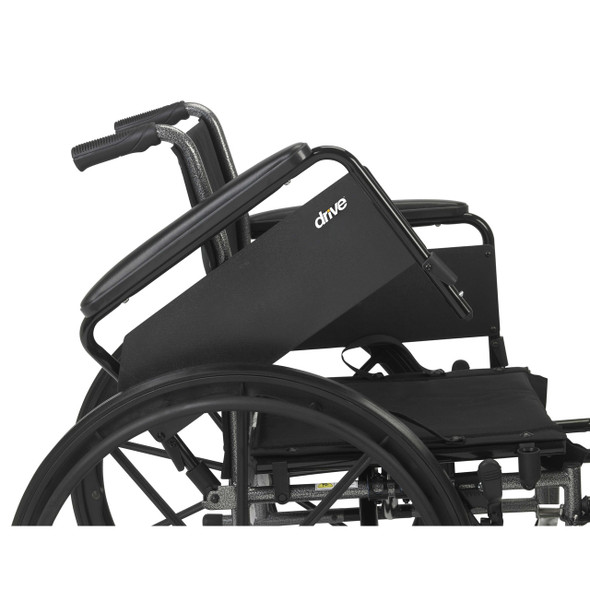Lightweight Wheelchair Cruiser III Dual Axle Padded Flip Back Removable Full Arm Mag Black 18 Inch 300 lbs. K318DFA-ELR Case/1 - 18334200 K318DFA-ELR DRIVE MEDICAL DESIGN & MFG 700953_EA