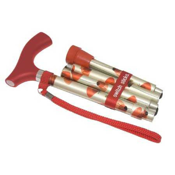Folding Cane Switch Sticks Aluminum 32 to 37 Inch Poppies 502-2000-5107 Each/1 502-2000-5107 DMS HOLDINGS, INC. 1049992_EA