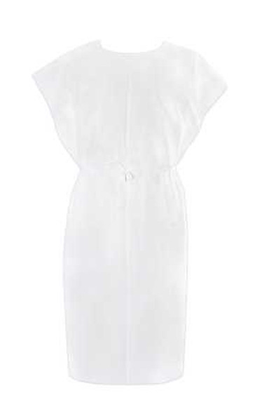 Patient Exam Gown McKesson One Size Fits Most White Adult NonSterile 18-840 Case/50 18-840 MCK BRAND 149631_CS