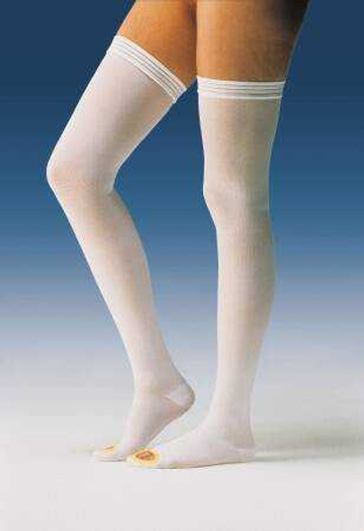 Anti-embolism Stockings Anti-Em/GP Knee-high Large Regular White Inspection Toe 111410 Box/12 111410 BEIERSDORF/JOBST, INC 203521_BX