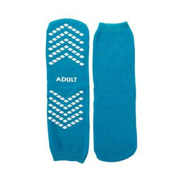 Slipper Socks McKesson Adult Teal Above the Ankle 16-SCE1 Pair/2 16-SCE1 MCK BRAND 1038459_PR