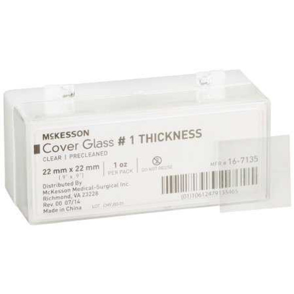 Cover Glass McKesson Square 1 Thickness 22 X 22 mm 16-7135 Box/10 16-7135 MCK BRAND 483349_BX