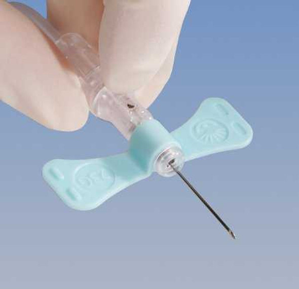BD Vacutainer Push Button Blood Collection Set with Holder 23 Gauge 3/4 Inch Needle Length Safety Needle 12 Inch Tubing Sterile 368656 Case/100 368656 BECTON-DICKINSON 526930_CS