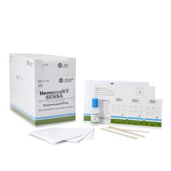 Rapid Diagnostic Test Kit Hemoccult Sensa Dispensapak Plus Colorectal Cancer Screen Fecal Occult Blood Test FOB Stool Sample CLIA Waived 40 Tests 64130A Box/40 64130A HEMOCUE AMERICA 174824_BX