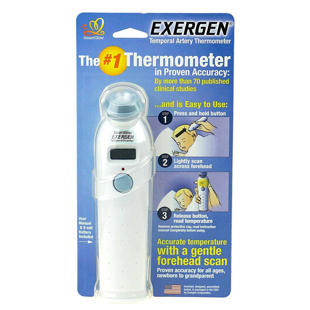 Digital Temporal Thermometer TemporalScanner TAT-2000 Temporal Infrared Probe Hand-Held 140001 Each/1 - 14012509 140001 EXERGEN CORPORATION 518379_EA