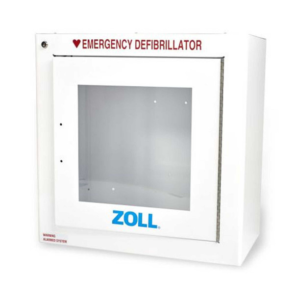 AED Wall Cabinet with Alarm Standard Metal Wall Cabinet with Alarm 17.4 X 17.4 X 8.9 Inch Zoll AED Plus 8000-0855 Each/1 - 80502509 8000-0855 ZOLL MEDICAL CORPORATION 548911_EA