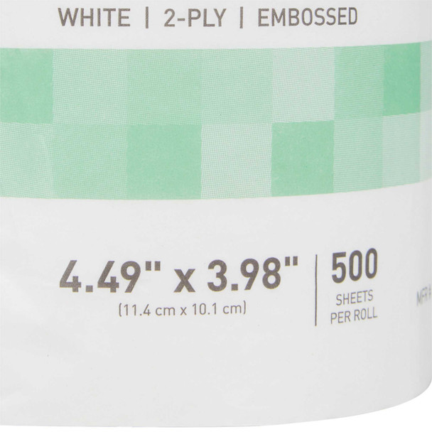 McKesson Premium Toilet Tissue White 2-Ply Standard Size Cored Roll 500 Sheets 3.98 X 4.49 Inch 165-TP500P RL/1 165-TP500P MCK BRAND 1045391_RL