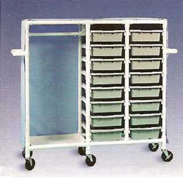 600 Series Garment Cart 3 X 1-1/4 Inch Extra Wide Casters 75 Lb Per Shelf 686-16M Each/1 - 86013409 686-16M CARE PRODUCT 576602_EA