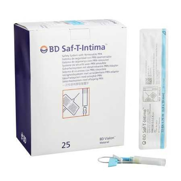 Peripheral Catheter System Saf-T-Intima 22 Gauge 3/4 Inch Retracting Needle 383322 Each/1 383322 BECTON-DICKINSON 330109_EA