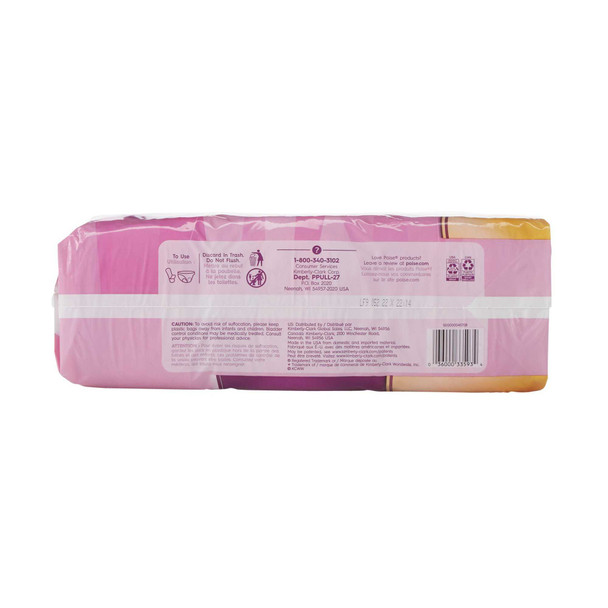 Bladder Control Pad Poise 15.9 Inch Length Heavy Absorbency Absorb-Loc Female Disposable 33593 Pack/27 33593 KIMBERLY CLARK PROFESSIONAL & 802345_PK
