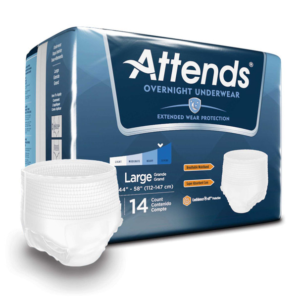 Adult Absorbent Underwear Attends Pull On Large Disposable Heavy Absorbency APPNT30 BG/14 APPNT30 ATTENDS HEALTHCARE PRODUCTS 830764_BG