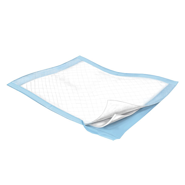 Disposable Underpad Wings™ Plus 23 X 36 Inch Fluff / Polymer Heavy Absorbency 7193 Case/75