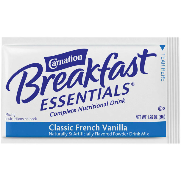 Oral Supplement Carnation Breakfast Essentials Classic French Vanilla 36 Gram Individual Packet Powder 11004659 Box/10 11004659 NESTLE'HEALTHCARE NUTRITION 810730_BX