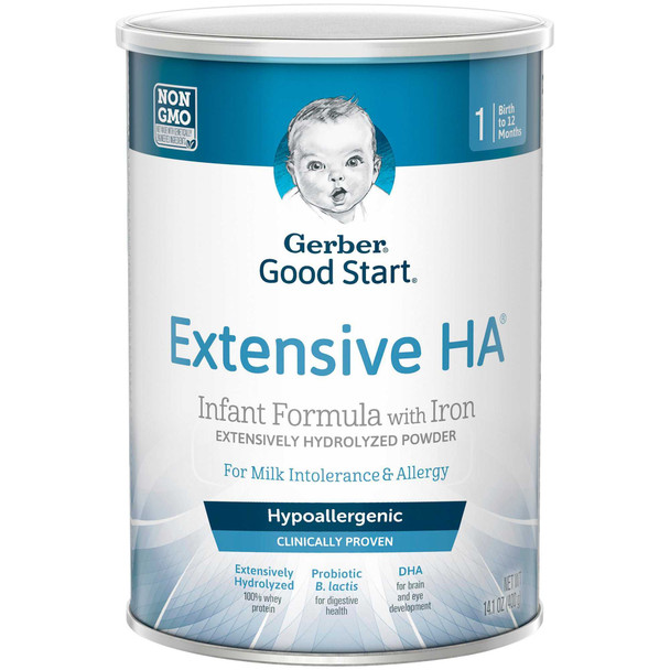 Infant Formula Gerber Extensive HA 14.1 oz. Can Powder 5000048519 Case/6 5000048519 NESTLE'HEALTHCARE NUTRITION 979091_CS