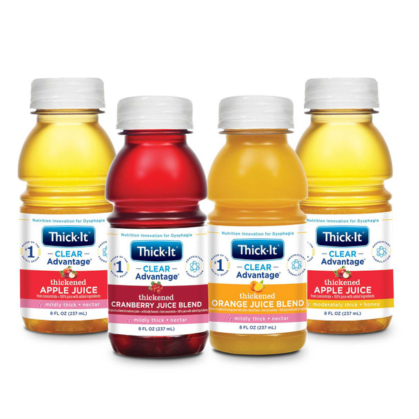 Thickened Beverage Thick-It AquaCareH2O 8 oz. Bottle Apple Ready to Use Honey B457-L9044 Case/24 B457-L9044 PRECISION FOODS INC 803928_CS