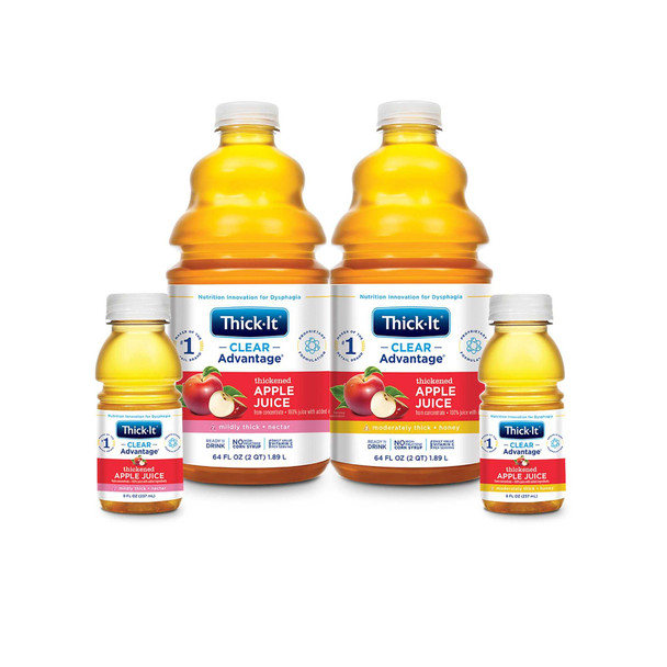 Thickened Beverage Thick-It AquaCareH2O 8 oz. Bottle Apple Ready to Use Honey B457-L9044 Case/24 B457-L9044 PRECISION FOODS INC 803928_CS