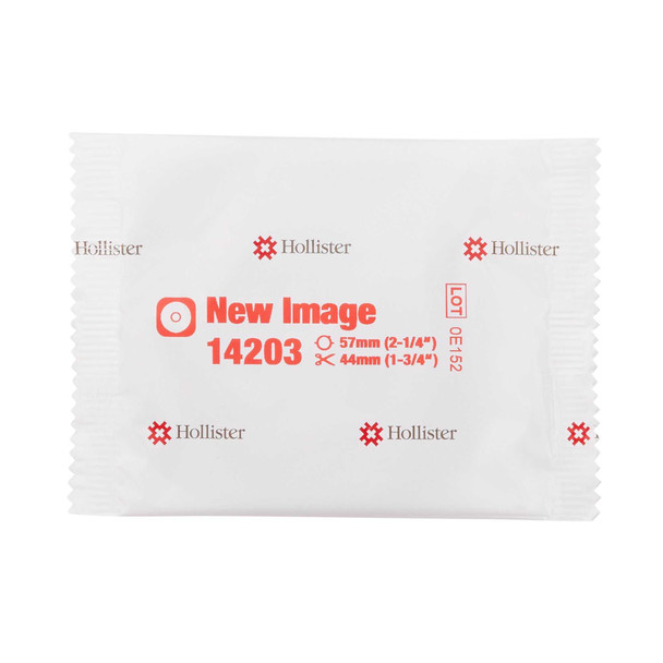 Colostomy Barrier New Image Flextend Cut-to-Fit Standard Wear Tape 2-1/4 Inch Flange Red Code Hydrocolloid Up to 1-3/4 Inch Stoma 14203 Box/5 14203 HOLLISTER, INC. 474631_BX