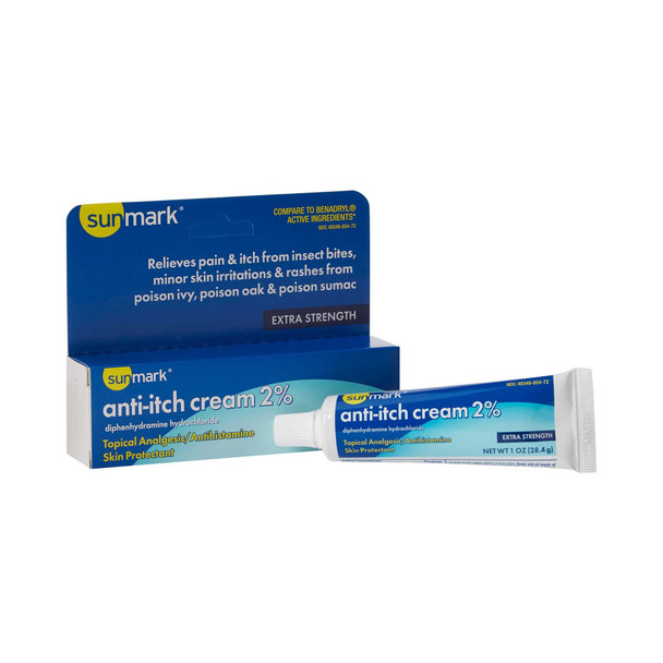 Itch Relief sunmark 2% / 0.1% Strength Cream 1 oz. Tube 1865757 Each/1 1865757 MCK BRAND 917182_EA