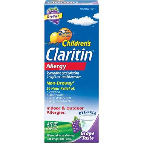 Allergy Relief Children s Claritin 5 mg / 5 mL Strength Liquid 4 oz. 1769298 Each/1 1769298 US PHARMACEUTICAL DIVISION/MCK 718334_EA