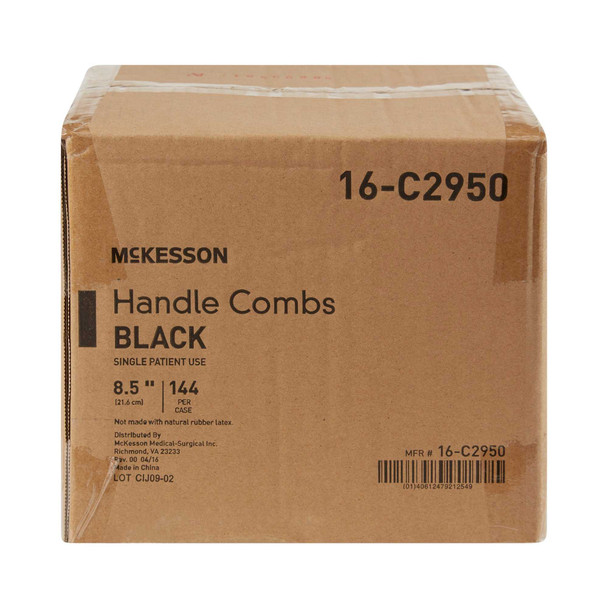 Handle Comb McKesson 8.5 Inch Black Polypropylene 16-C2950 Case/144 16-C2950 MCK BRAND 763295_CS