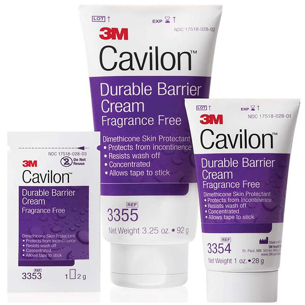 Skin Protectant 3M Cavilon 3.25 oz. Tube Cream Unscented 3355 Each/1 3355 3M 806588_EA