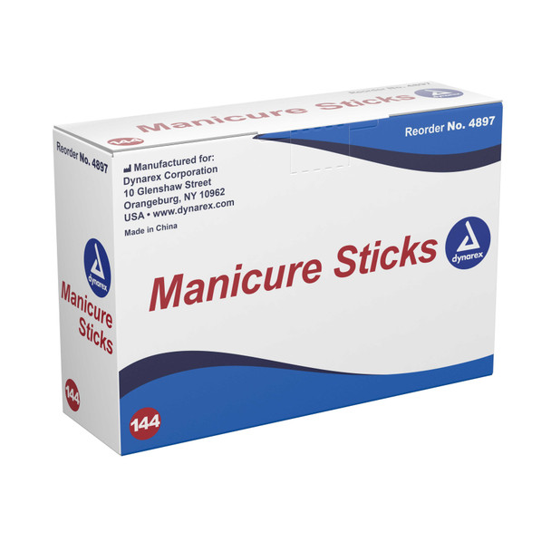 Manicure Stick 4.5 Inch Wood 4897 Box/144 4897 DYNAREX CORP. 826992_BX