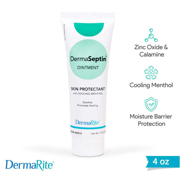 Skin Protectant DermaSeptin 4 oz. Tube Ointment Scented 00212 Case/24 212 DERMARITE INDUSTRIES LLC 727093_CS