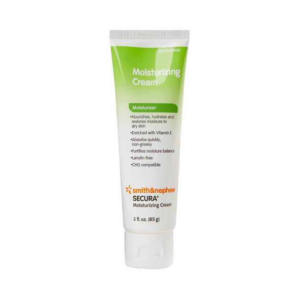 Moisturizer Secura 3 oz. Tube Cream Unscented 59431900 Case/24 59431900 UNITED / SMITH & NEPHEW 235839_CS