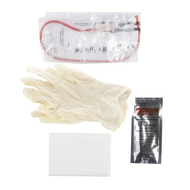 Intermittent Catheter Kit Touchless Plus Closed System / Unisex 14 Fr. Without Balloon Red Rubber 4A5044 Case/50