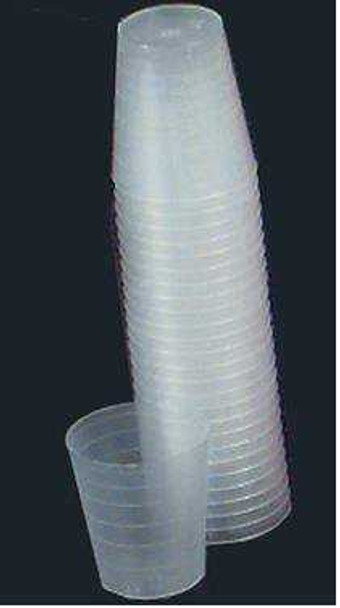 Graduated Medicine Cup Narrow 1 oz. Clear Plastic Disposable 5165-01 SL/80 Jan-65 HEALTH CARE LOGISTICS, INC. 605146_SL