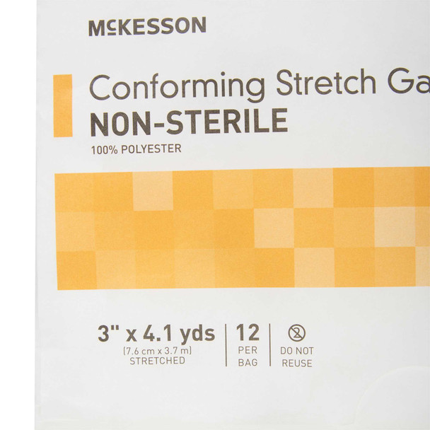 Conforming Bandage McKesson Poly Blend 3 Inch X 4-1/10 Yard Roll NonSterile 16-012 RL/1 16-012 MCK BRAND 993033_RL