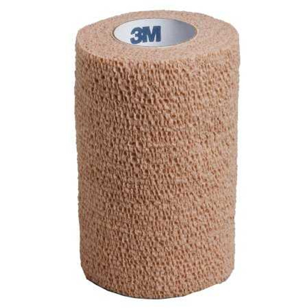 Cohesive Bandage 3M Coban 4 Inch X 5 Yard Standard Compression Self-adherent Closure Tan NonSterile 1584 Each/1 1584 3M 684274_EA