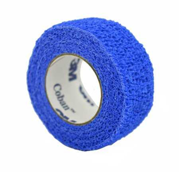 Cohesive Bandage 3M Coban 2 Inch X 5 Yard Standard Compression Self-adherent Closure Blue NonSterile 1582B Each/1 1582B 3M 222002_EA