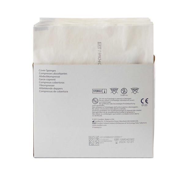 Cellulose Dressing Curity NonWoven Fabric / Cellulose Wadding 4 X 4 Inch 2913 Box/50 2913 KENDALL HEALTHCARE PROD INC. 401580_TR