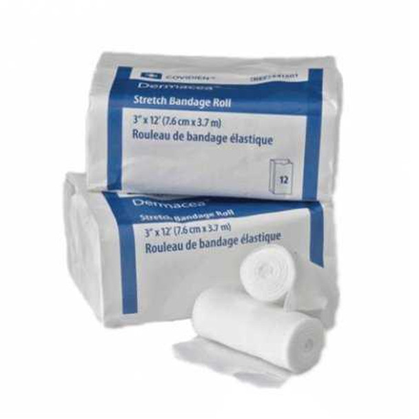 Conforming Bandage Dermacea Cotton / Polyester 3 Inch X 4 Yard Roll NonSterile 441501 Case/96 441501 KENDALL HEALTHCARE PROD INC. 516682_CS