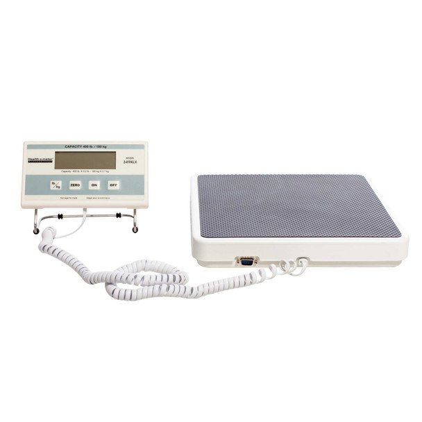 Stand-On Scale LCD 400 X 0.2 lbs. White 6 AA batteries included optional ADPT40 power adapter 349KLX Each/1 349KLX PELSTAR LLC/HEALTH-O-METER 544918_EA