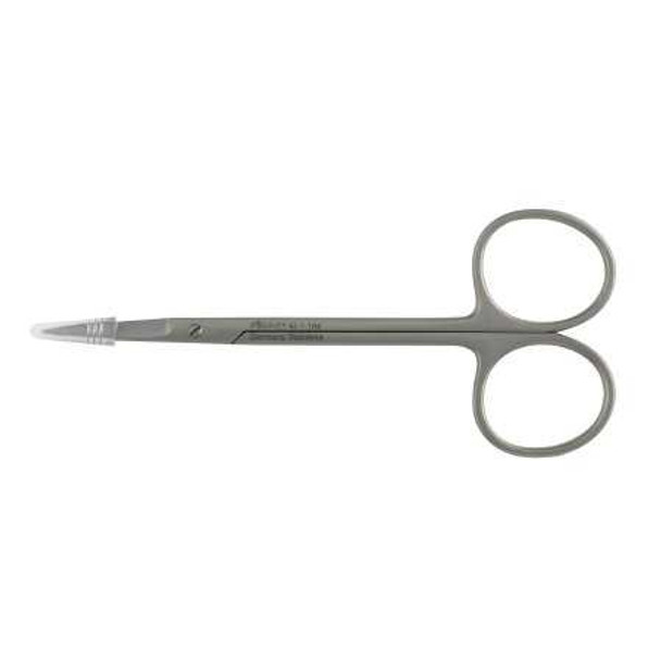 McKesson Argent Iris Scissors 4-1/2 Inch Surgical Grade Stainless Steel Finger Ring Handle Straight Sharp/Sharp 43-1-104 Each/1 43-1-104 MCK BRAND 487305_EA