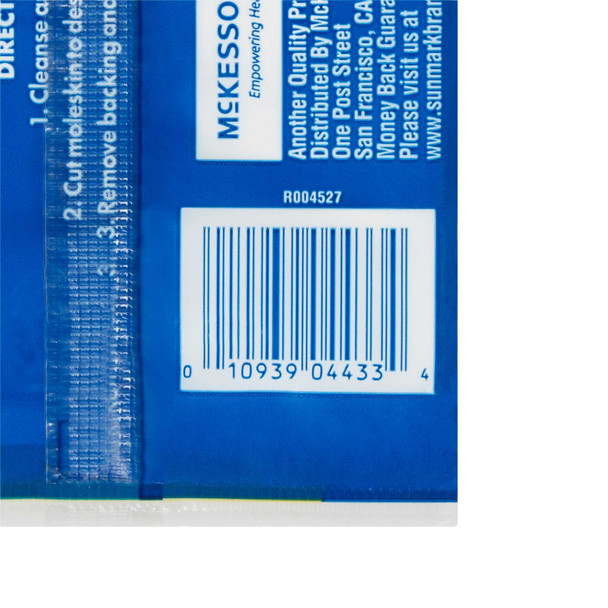 Moleskin Adhesive sunmark 4-1/8 X 3-3/8 Inch Moleskin NonSterile 2264992 Pack/3 2264992 MCK BRAND 871326_PK