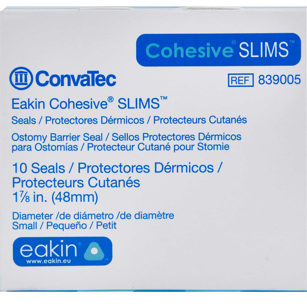 Ostomy Barrier Seal Eakin Cohesive Slim Outer Diameter 2 Inch Thickness 1/8 Inch 839005 Box/10 CONVA TEC 728783_BX