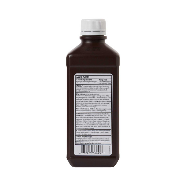 Hydrogen Peroxide McKesson 16 oz. Solution Bottle 23-D0012 Each/1 23-D0012 MCK BRAND 142779_EA