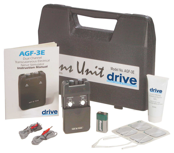 TENS Unit Economy 2-Channel AGF-3E Each/1 AGF-3E DRIVE MEDICAL DESIGN & MFG 632536_EA