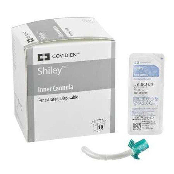 Inner Fenestrated Tracheostomy Cannula Shiley 6.0 mm Disposable 6DICFEN Box/10 6DICFEN KENDALL HEALTHCARE PROD INC. 416571_BX