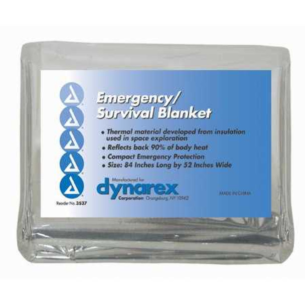 Rescue Blanket 52 W X 84 L Inch Mylar Aluminum 3537 Each/1 3537 DYNAREX CORP. 572224_EA