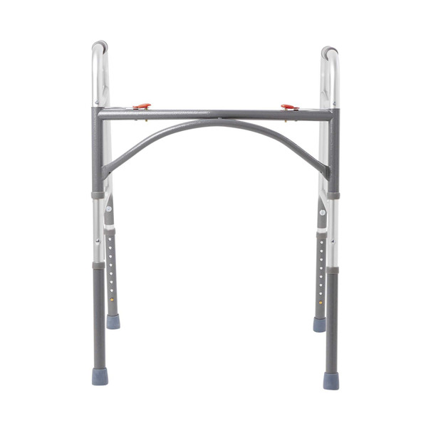 Folding Walker Adult McKesson Steel 500 lbs. 32.5 to 39 Inch 146-10220-2 Each/1 MCK BRAND 1065262_EA