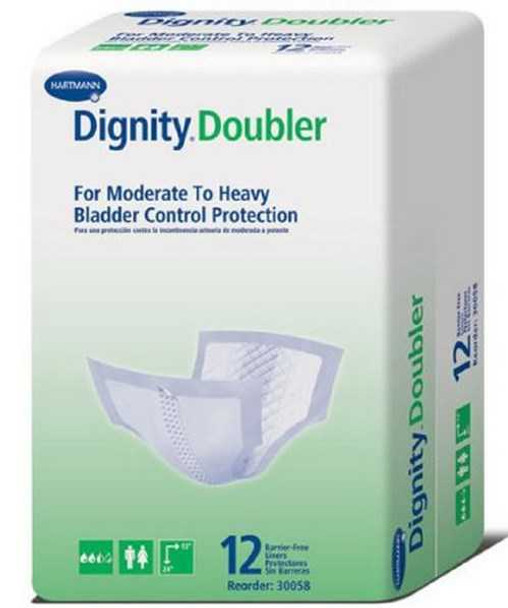 Bladder Control Pad Dignity 24 Inch Length Moderate Absorbency Polymer Unisex Disposable 30058 Case/72 HARTMAN USA, INC. 971294_CS