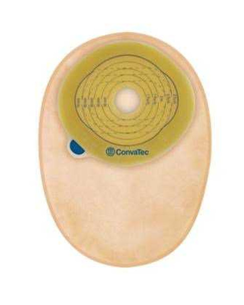 Filtered Ostomy Pouch Esteem One-Piece System 8 Inch Length 13/16 to 2-3/4 Inch Stoma Closed End Trim to Fit 416701 Box/30 CONVA TEC 801313_BX